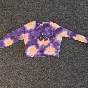 Small Purple and Orange Tie-Dye Kappa Sweatshirt